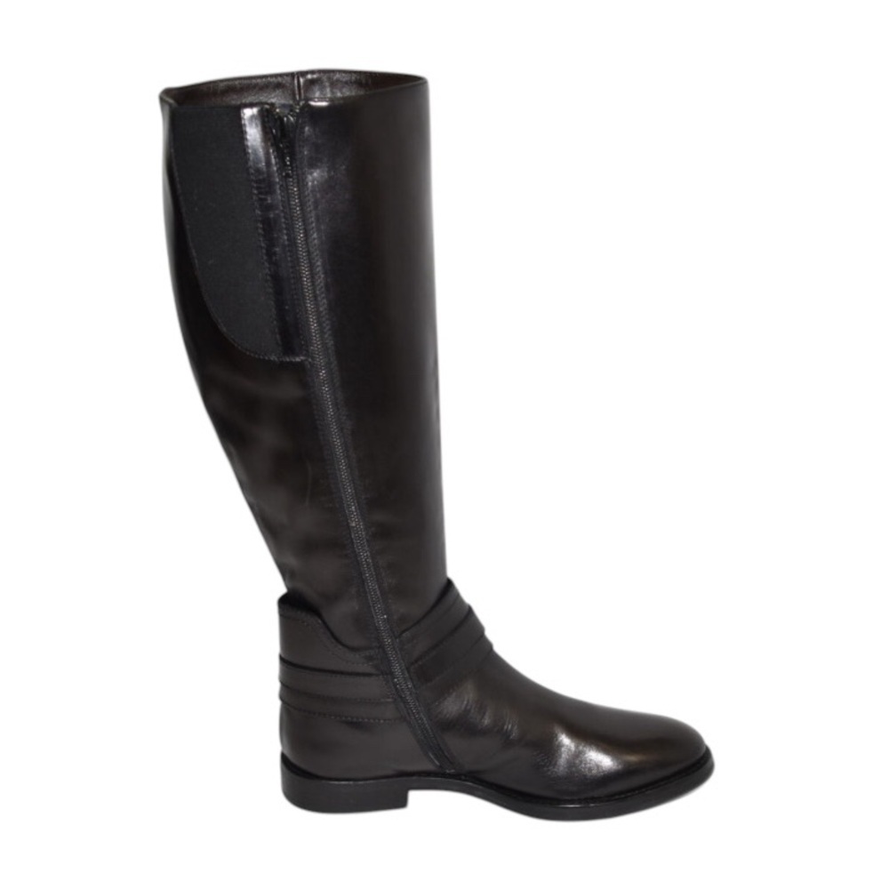 NWOB AGL Attilio Guisti Leombruni Black Leather Riding Boot in Black - Size 37 - Picture 14 of 14